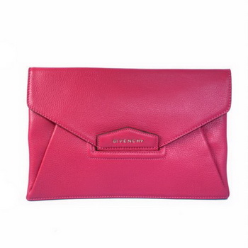 2013 Replica Givenchy Antigona Envelope Clutch in Rosy Leather